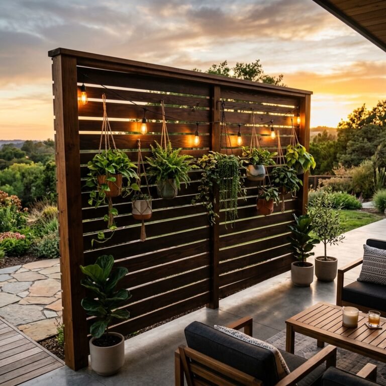 How to Build a High-End DIY Porch Privacy Screen for Almost Nothing!