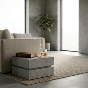 How to Build a Modern DIY Concrete Block Side Table for Under $10!