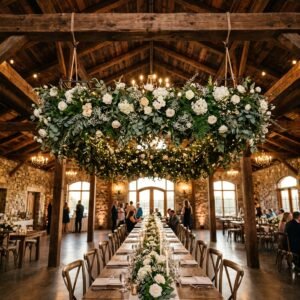 How to Create a Jaw-Dropping DIY Hanging Floral Installation on a Tiny Budget!