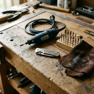 How to Easily Engrave Pocket Knives at Home for the Ultimate High-End Groomsmen Gift