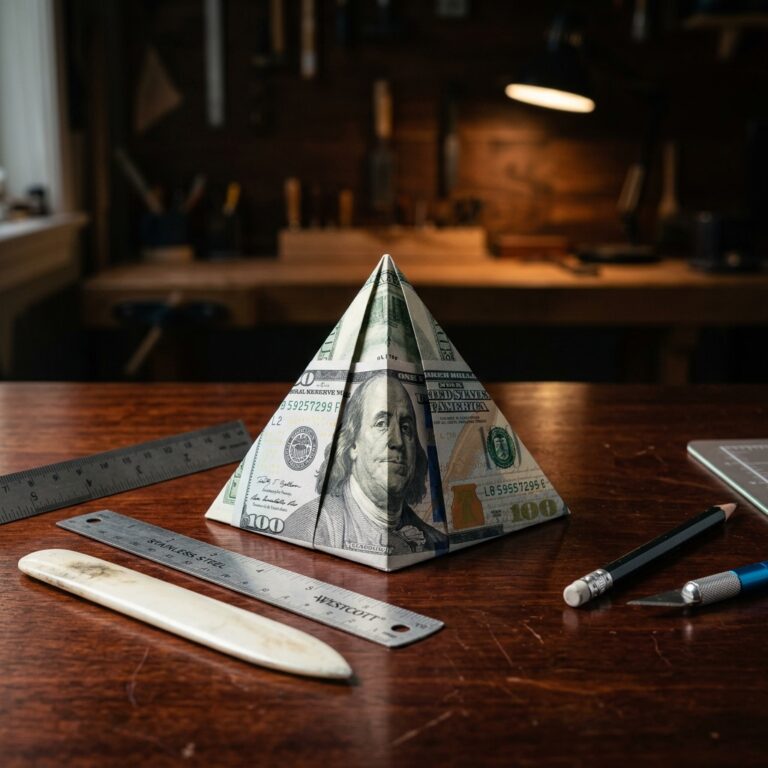 How to Fold a Cool Money Origami Pyramid for the Ultimate Cash Gift!