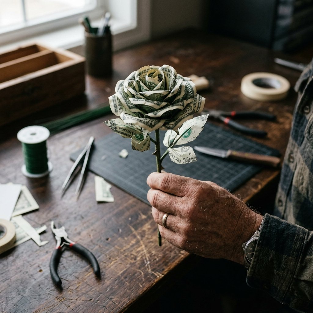 How to Fold a Mind-Blowing Money Origami Rose for the Most Luxurious Gift Ever!