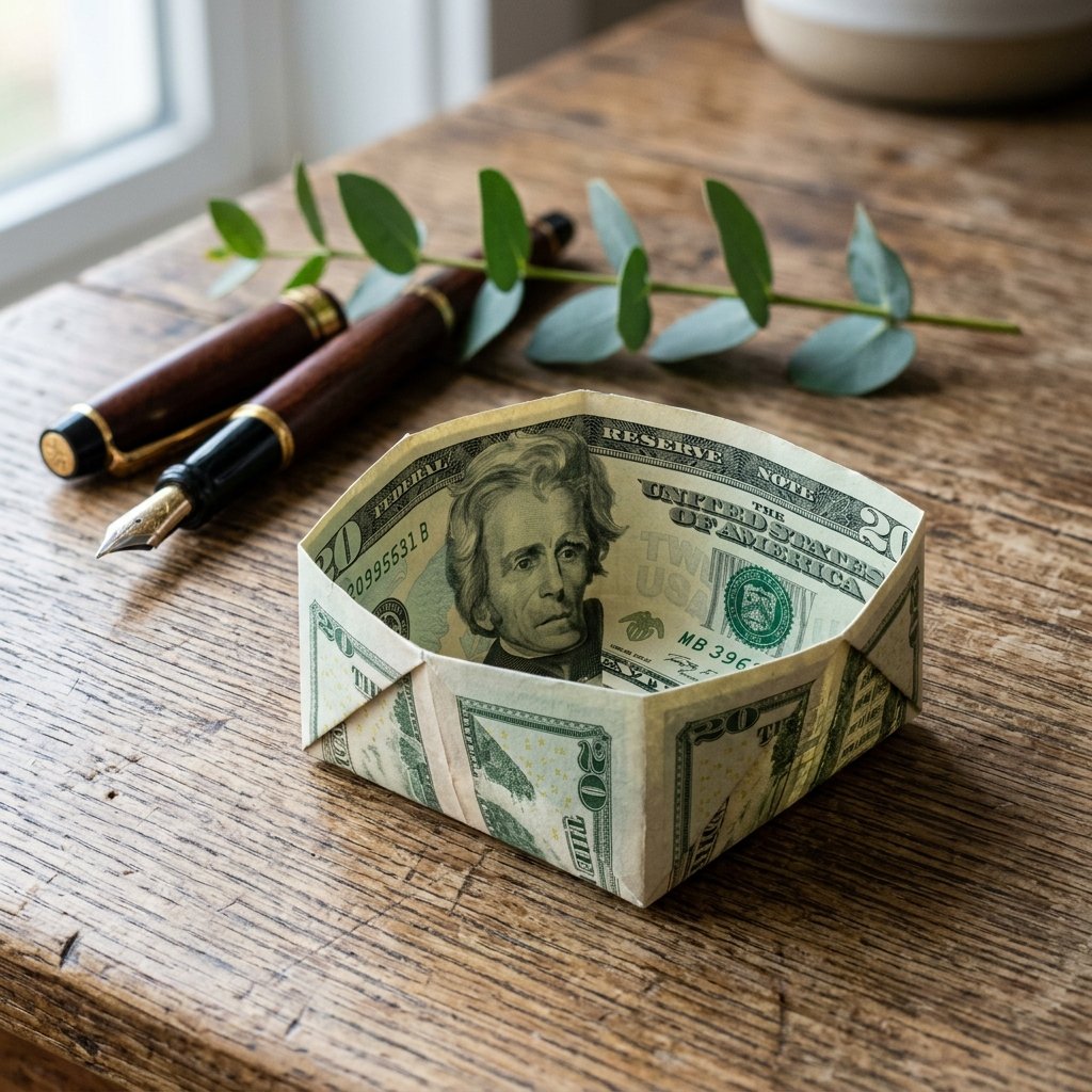 How to Fold a Money Origami Basket to Make Your Next Cash Gift Look Incredibly Thoughtful