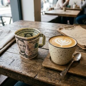 How to Fold a Money Origami Coffee Cup for Your Favorite Barista!