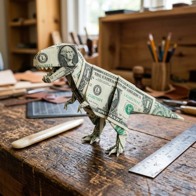 How to Fold a Money Origami Dinosaur: The Coolest Way to Give Cash to Kids