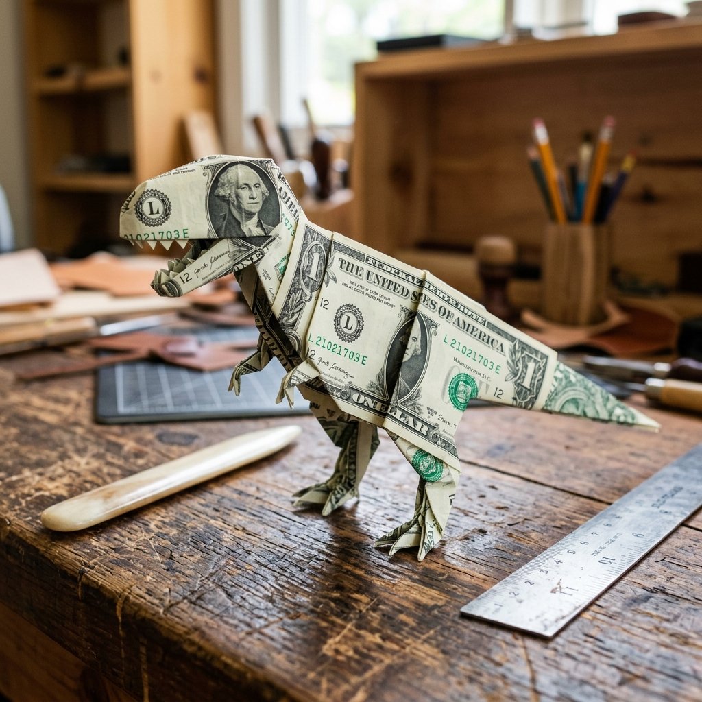 How to Fold a Money Origami Dinosaur: The Coolest Way to Give Cash to Kids
