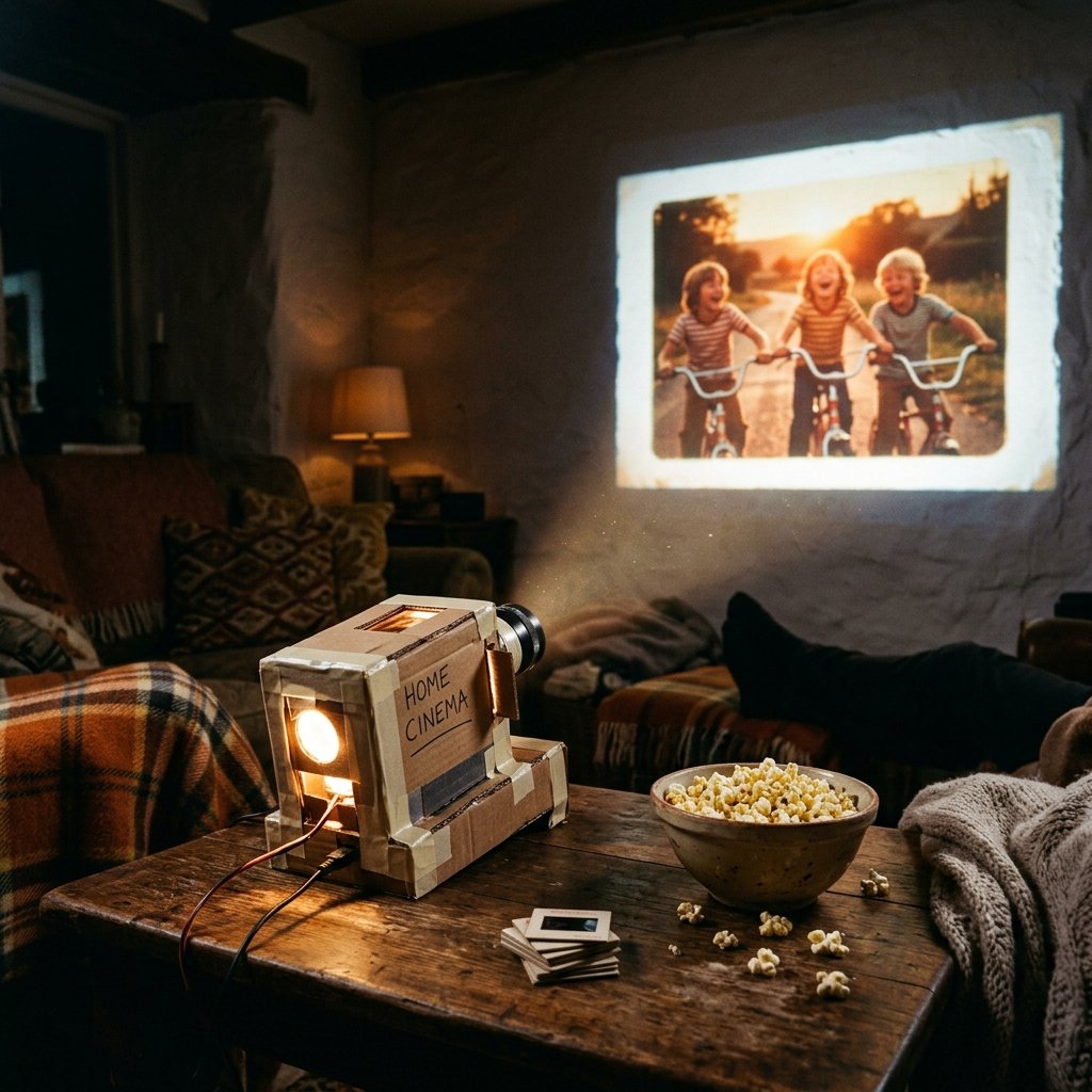 How to Make a DIY Cardboard Slide Projector to Turn Your Bedroom Into a Magical Cinema!
