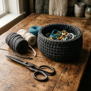 How to Make a Gorgeous Woven T-Shirt Yarn Bowl in Just 20 Minutes