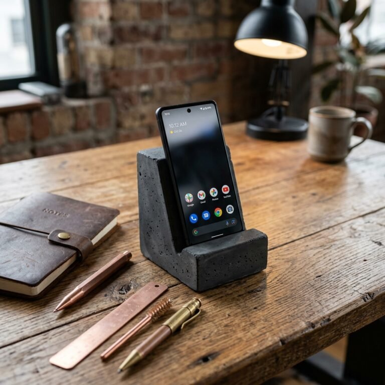 How to Make a Minimalist Concrete Phone Stand That Makes the Perfect DIY Gift for Men