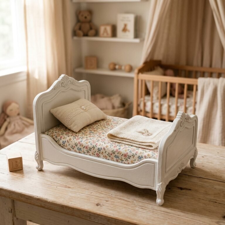 How to Make a Super Cute DIY Cardboard Doll Bed for Almost Zero Dollars!