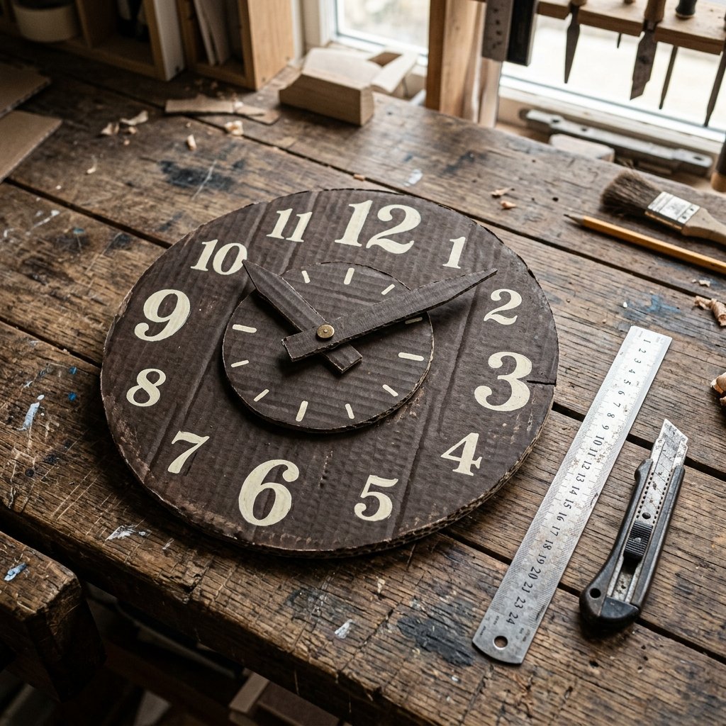 How to Make an Easy DIY Cardboard Clock to Teach Your Toddler Time