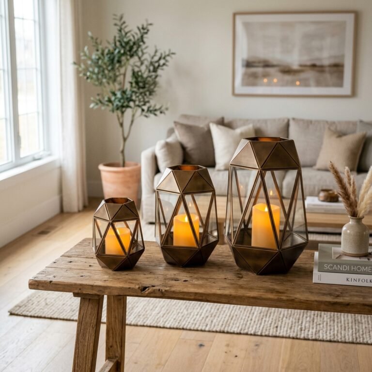 How to Make Anthropologie-Style Geometric Lanterns for Pennies