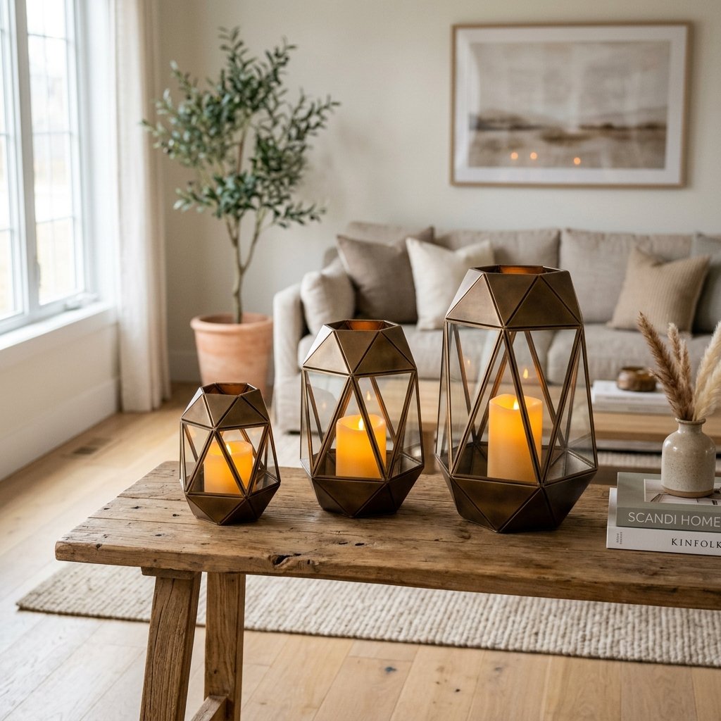 How to Make Anthropologie-Style Geometric Lanterns for Pennies