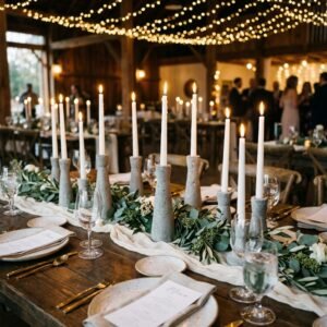 How to Make Chic DIY Faux Concrete Candle Holders for Your Wedding Table!