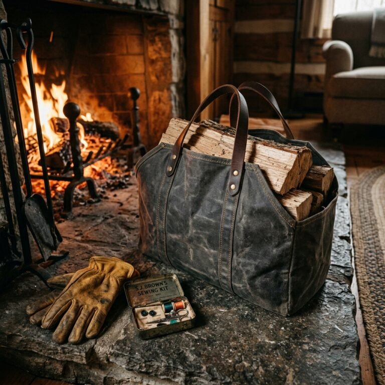How to Sew a Heavy-Duty DIY Canvas Log Carrier That Makes the Ultimate Husband Gift