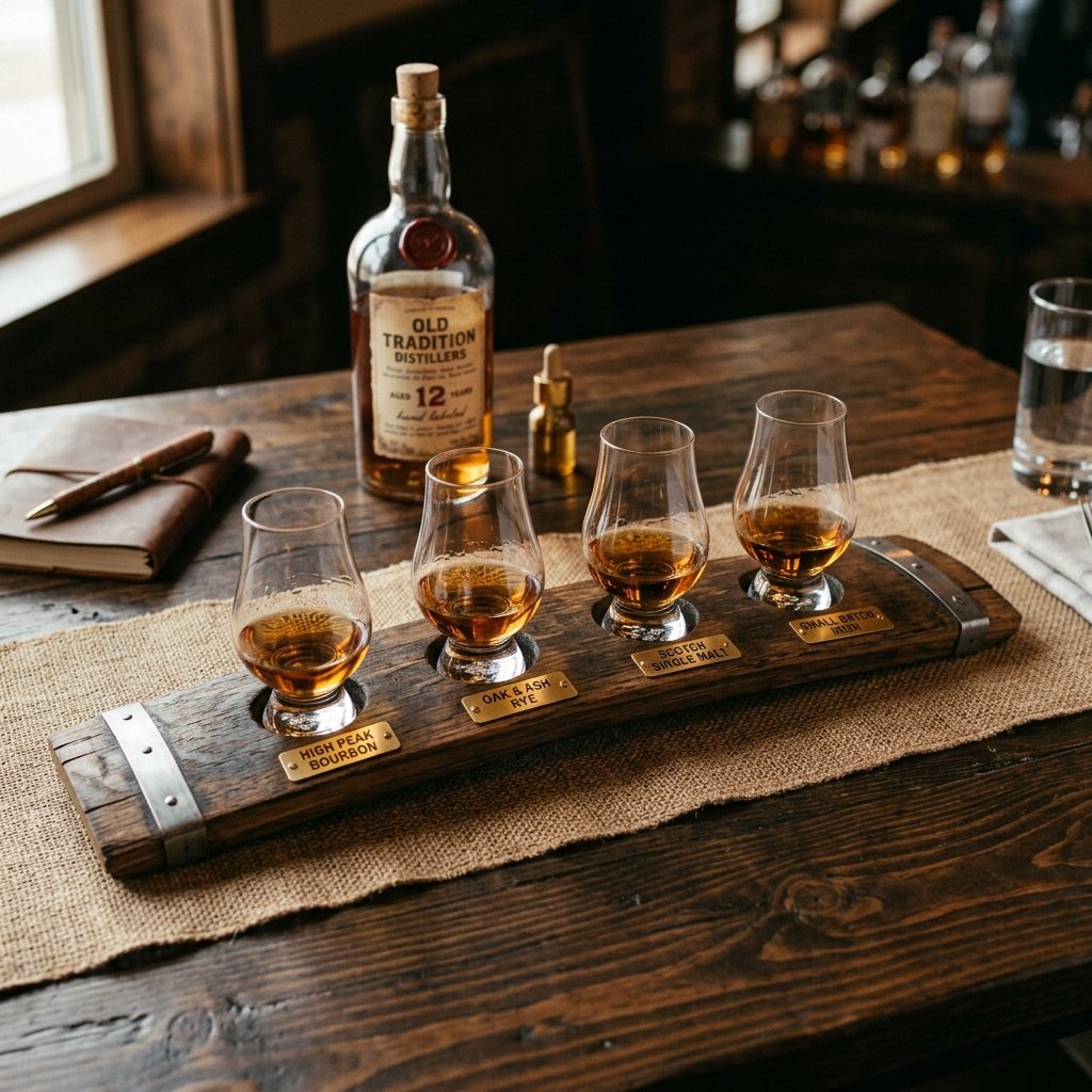 How to Turn a Cheap Whiskey Barrel Stave Into a Luxury Flight Board Gift