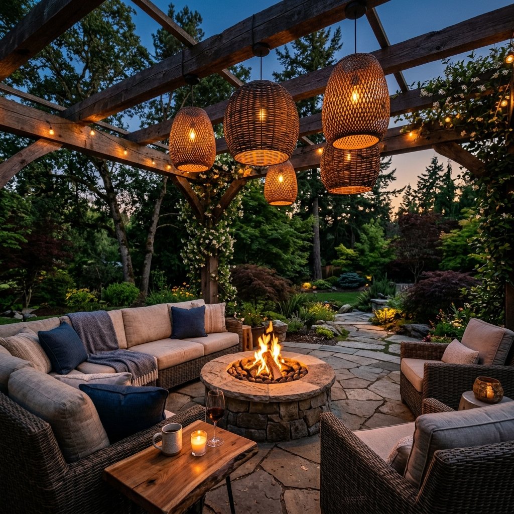 How to Turn Cheap Dollar Tree Bamboo Baskets Into Stunning Patio String Lights