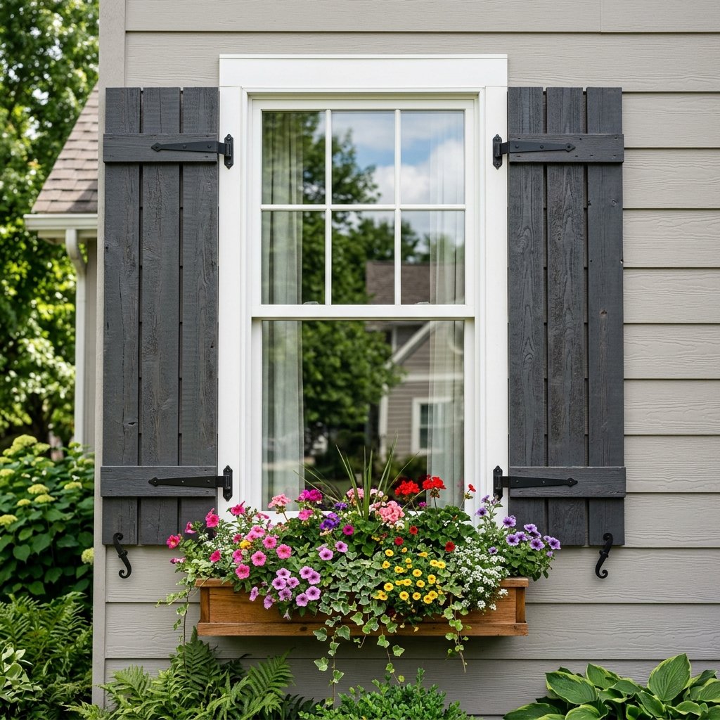 Instantly Boost Curb Appeal! Easy DIY Dollar Tree Fake Shutters for Under $20!