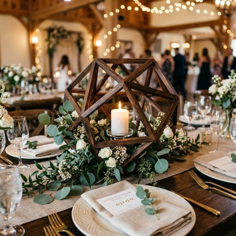 Jaw-Dropping DIY Geometric Wood Wedding Centerpieces You Can Make for Pennies!