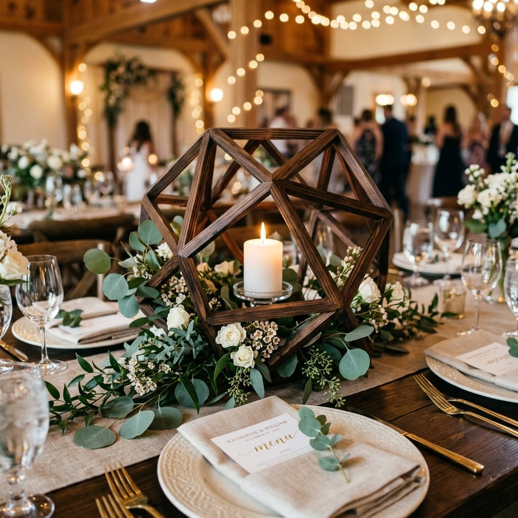 Jaw-Dropping DIY Geometric Wood Wedding Centerpieces You Can Make for Pennies!