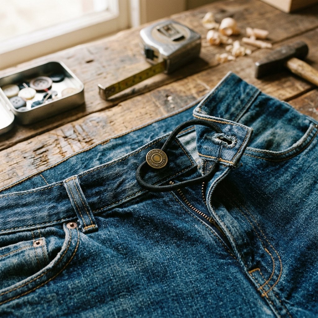 Jeans Too Tight? Try This Simple Hack to Make Your Waistband Bigger Without Sewing!