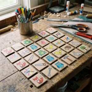 Keep Kids Busy for Hours! How to Make an Easy DIY Cardboard Matching Memory Game from Scrap Boxes