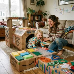 Keep Toddlers Active Indoors: Step-by-Step DIY Cardboard Sensory Path for Toddlers
