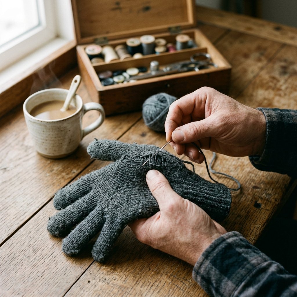 Keep Your Hands Warm: How to Invisibly Mend a Hole in Knit Gloves in Under 5 Minutes