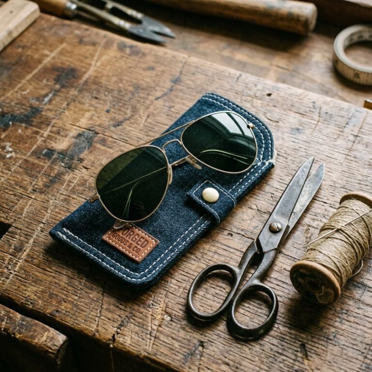 Keep Your Shades Safe: Easy DIY Upcycled Denim Sunglass Case Tutorial