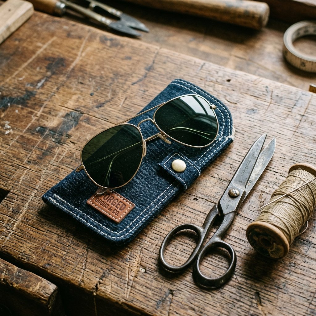 Keep Your Shades Safe: Easy DIY Upcycled Denim Sunglass Case Tutorial