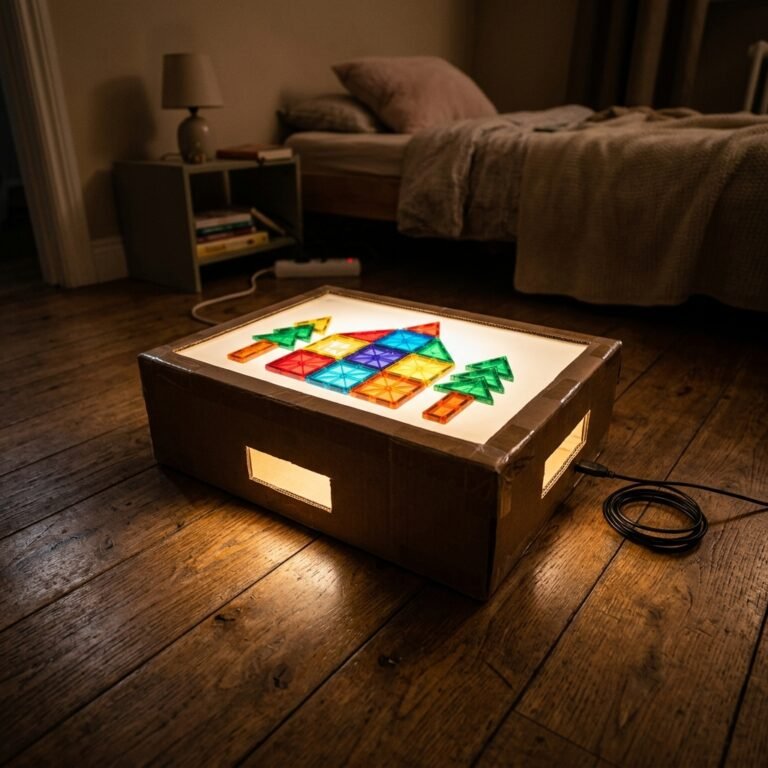 Keep Your Toddler Quiet for Hours! The Ultimate DIY Cardboard Light Box Sensory Toy