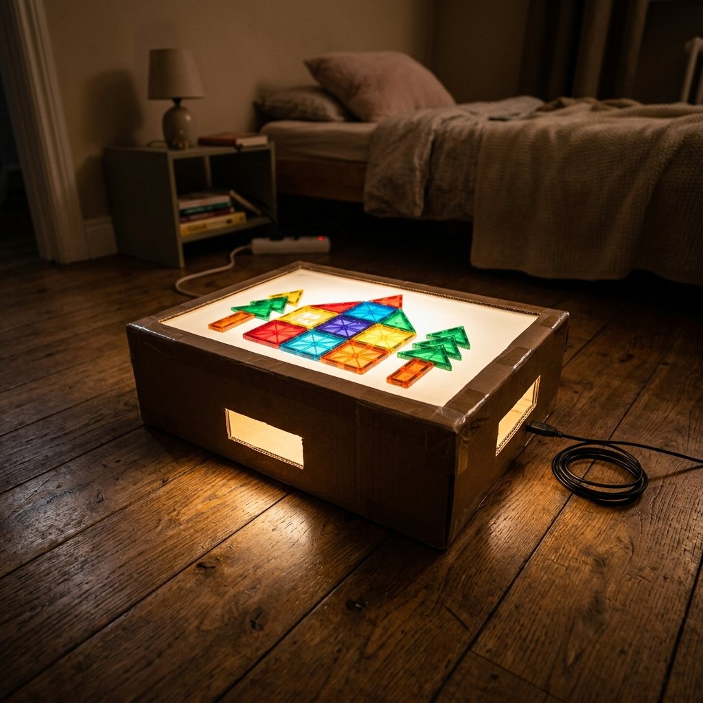 Keep Your Toddler Quiet for Hours! The Ultimate DIY Cardboard Light Box Sensory Toy