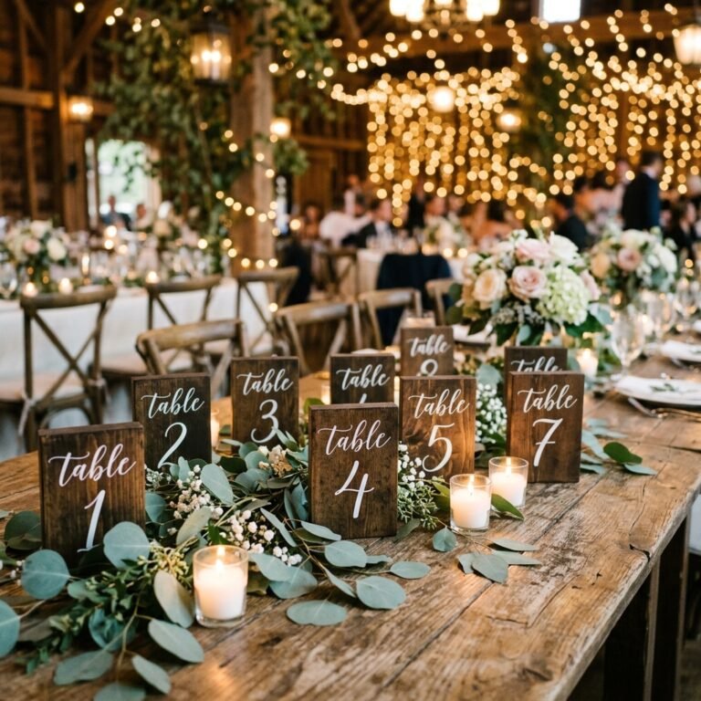 Learn How to Make These Stunning Rustic Wood Block Wedding Table Numbers for Pennies!