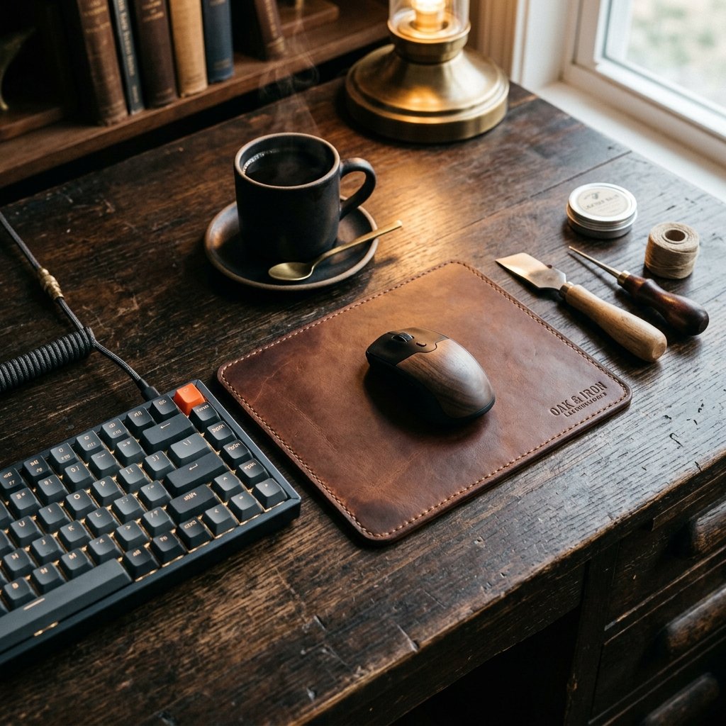 Make His Desk Look High-End: Easy DIY Leather Mouse Pad That Costs Under $5