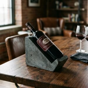 Make This Insanely Cool DIY Concrete Wine Bottle Holder for Him for Under $10!