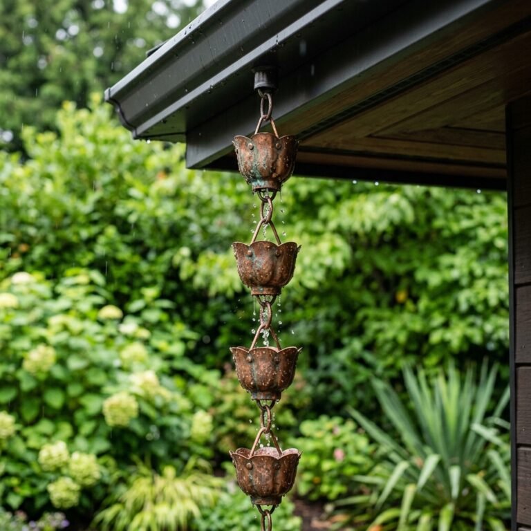 Make Your Own Beautiful Copper Rain Chain for Under $10 Using Dollar Store Finds!