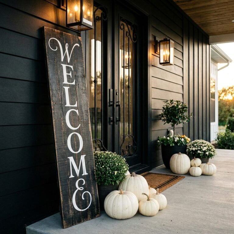 Neighbors Will Think You Spent a Fortune! Easy DIY Rustic Wood Porch Sign Under $10