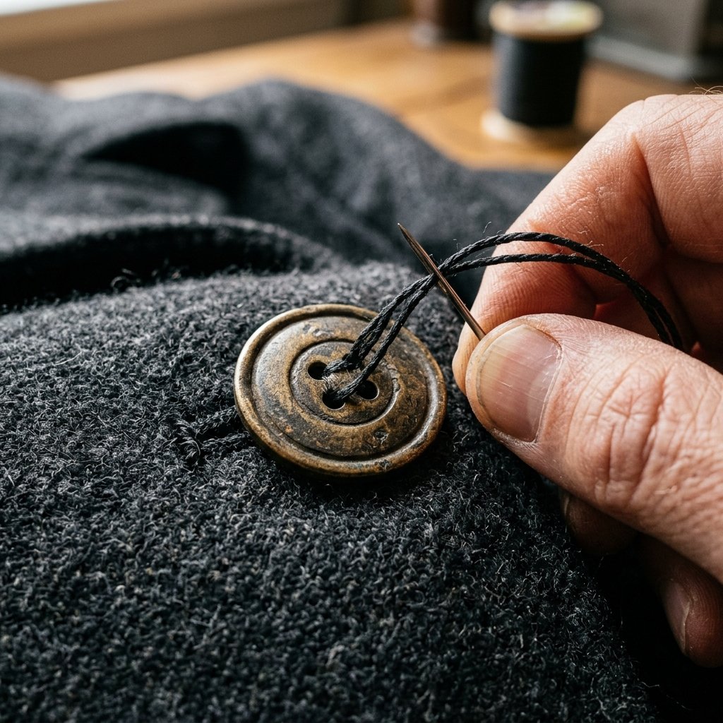Never Lose a Button Again! How to Sew a Button on a Coat So It Stays Forever