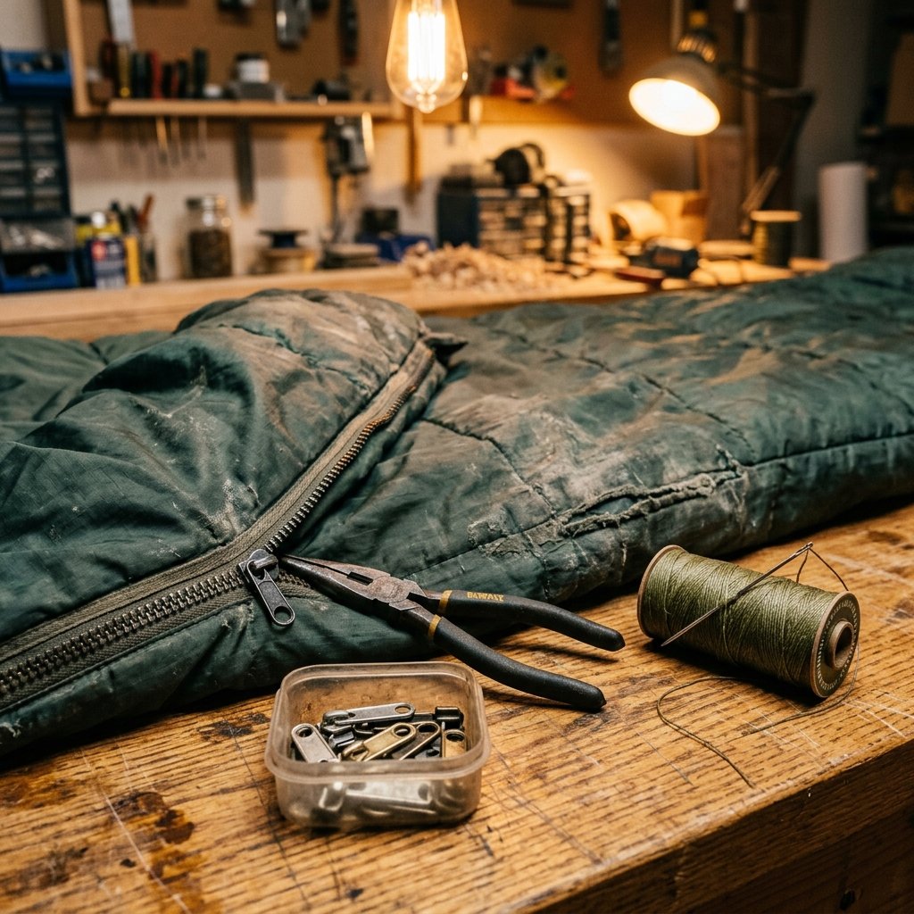 Never Pay a Tailor Again: How to Replace a Broken Zipper Slider on a Sleeping Bag in 5 Easy Steps