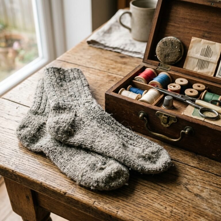 Never Throw Away Cozy Socks Again! Fix Holes Invisibly in Minutes with This Easy Stitch Trick
