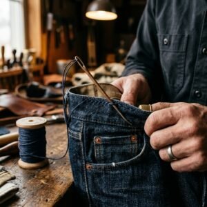 No Belt Needed! The Genius Hand-Sewing Trick To Take In Your Jeans Waist In 10 Minutes