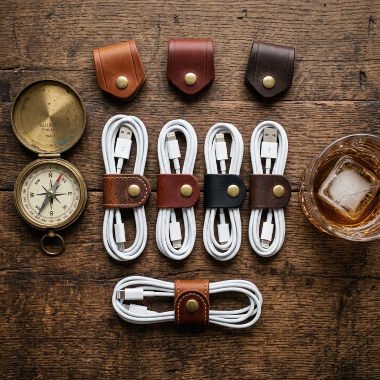 No More Tangled Wires: Easy DIY Leather Cord Wrap Tutorial for Groomsmen