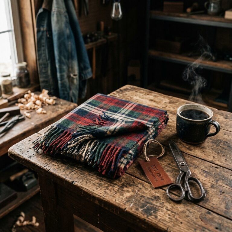 No-Sew DIY Flannel Scarf: The Easiest Cozy Gift for Him This Winter
