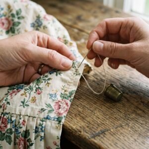 No Sewing Machine? How to Mend a Torn Seam on a Dress by Hand in Under 10 Minutes