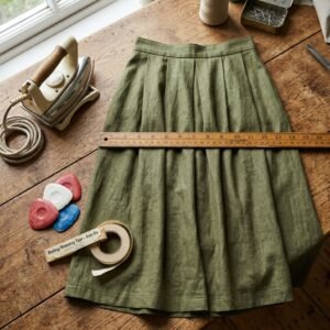 No Sewing Machine? No Problem! This Genius No-Sew Trick Shortens Any Skirt Instantly