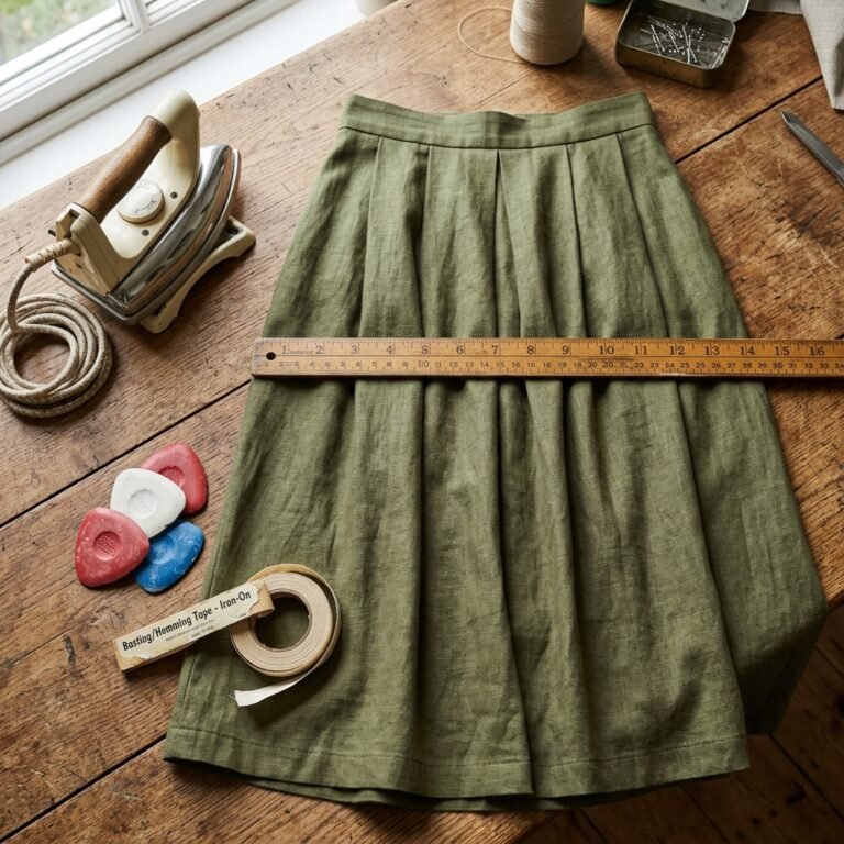 No Sewing Machine? No Problem! This Genius No-Sew Trick Shortens Any Skirt Instantly