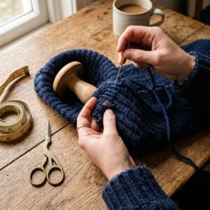 Oversized Fit Hack: How to Shorten Sweater Sleeves Easily Without Ruining the Knit