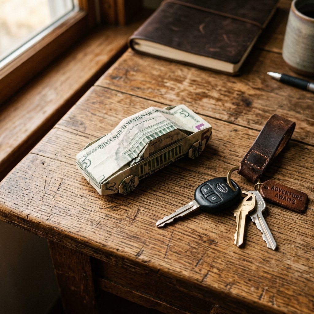 Perfect Gift For New Drivers! Easy Step-By-Step Money Origami Car Folding Tutorial!