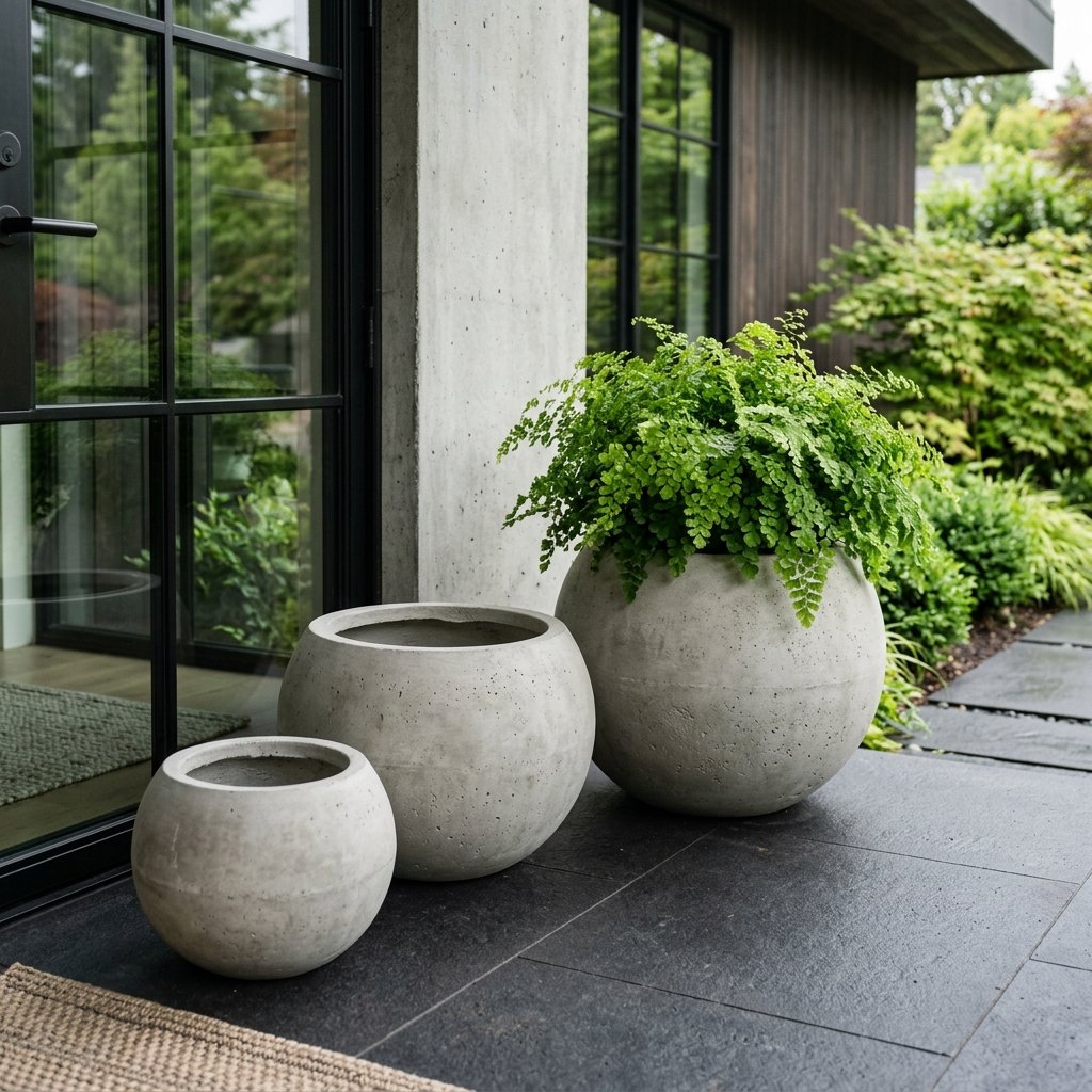 Pottery Barn Dupe! How to Make Stunning DIY Faux Concrete Sphere Planters Using Cheap Inflatable Balls