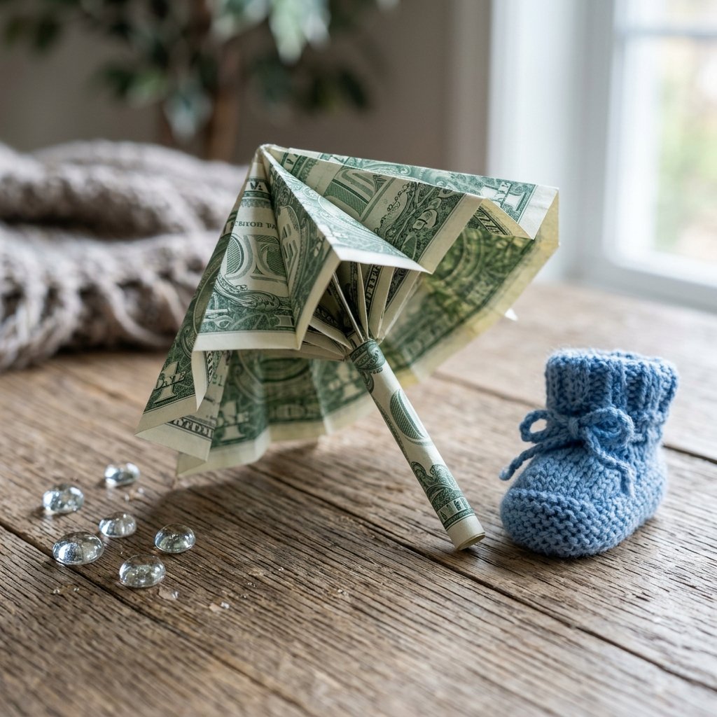 Rainy Day Cash: How to Fold a Stunning Money Origami Umbrella for Baby Showers
